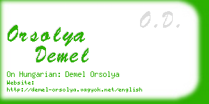 orsolya demel business card